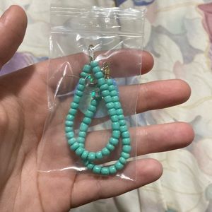 Handmade beaded tear drop earrings